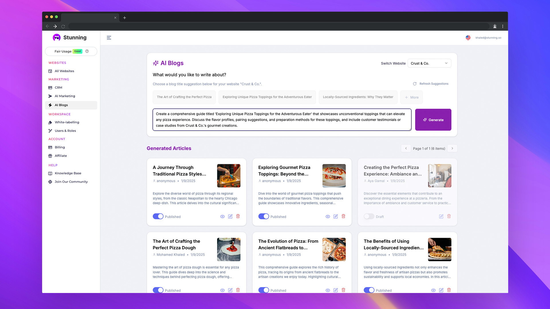 Khởi chạy trang web mơ ước của bạn trình tạo trang web AI nhanh chóng để thiết kế đẹp, không cần mã