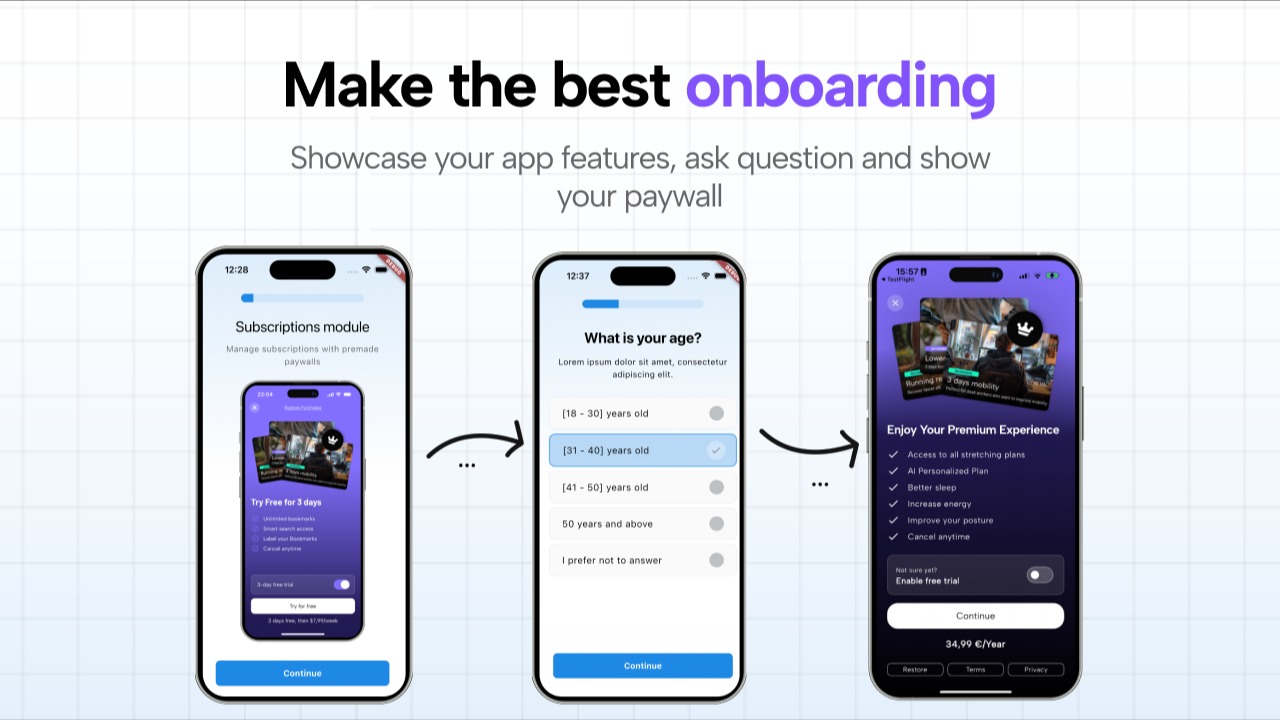 Tăng tốc độ khởi chạy ứng dụng dành cho thiết bị di động với mẫu Flutter này dành cho iOS và Android