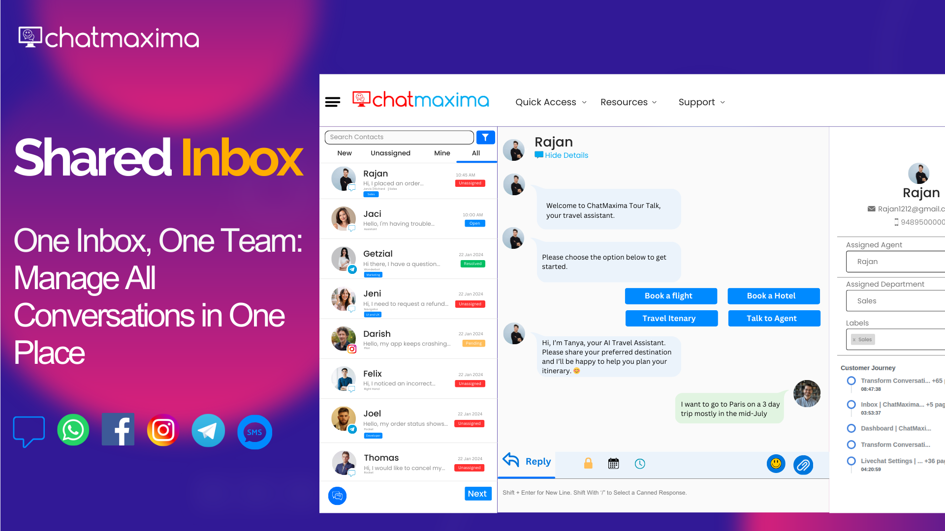 Dễ dàng tạo chatbot tùy chỉnh để tự động hóa tương tác với khách hàng và tạo khách hàng tiềm năng