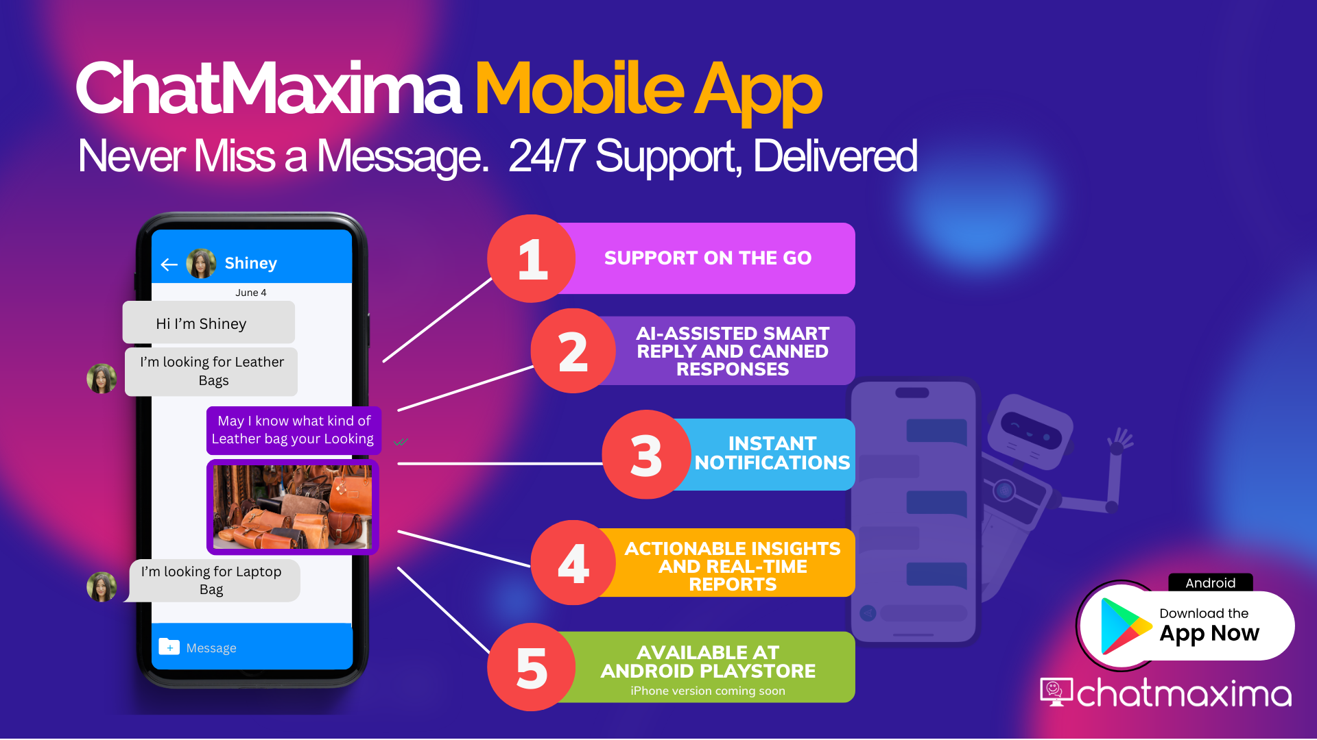 Tăng mức độ tương tác của khách hàng và thu hút khách hàng tiềm năng với chatbot được xây dựng tùy chỉnh, không cần mã hóa