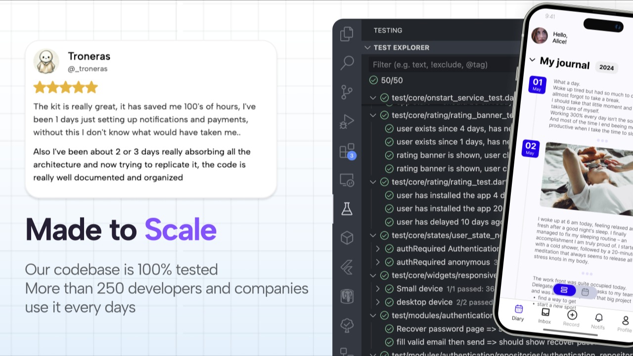 Tăng tốc độ khởi chạy ứng dụng dành cho thiết bị di động với mẫu Flutter này dành cho iOS và Android