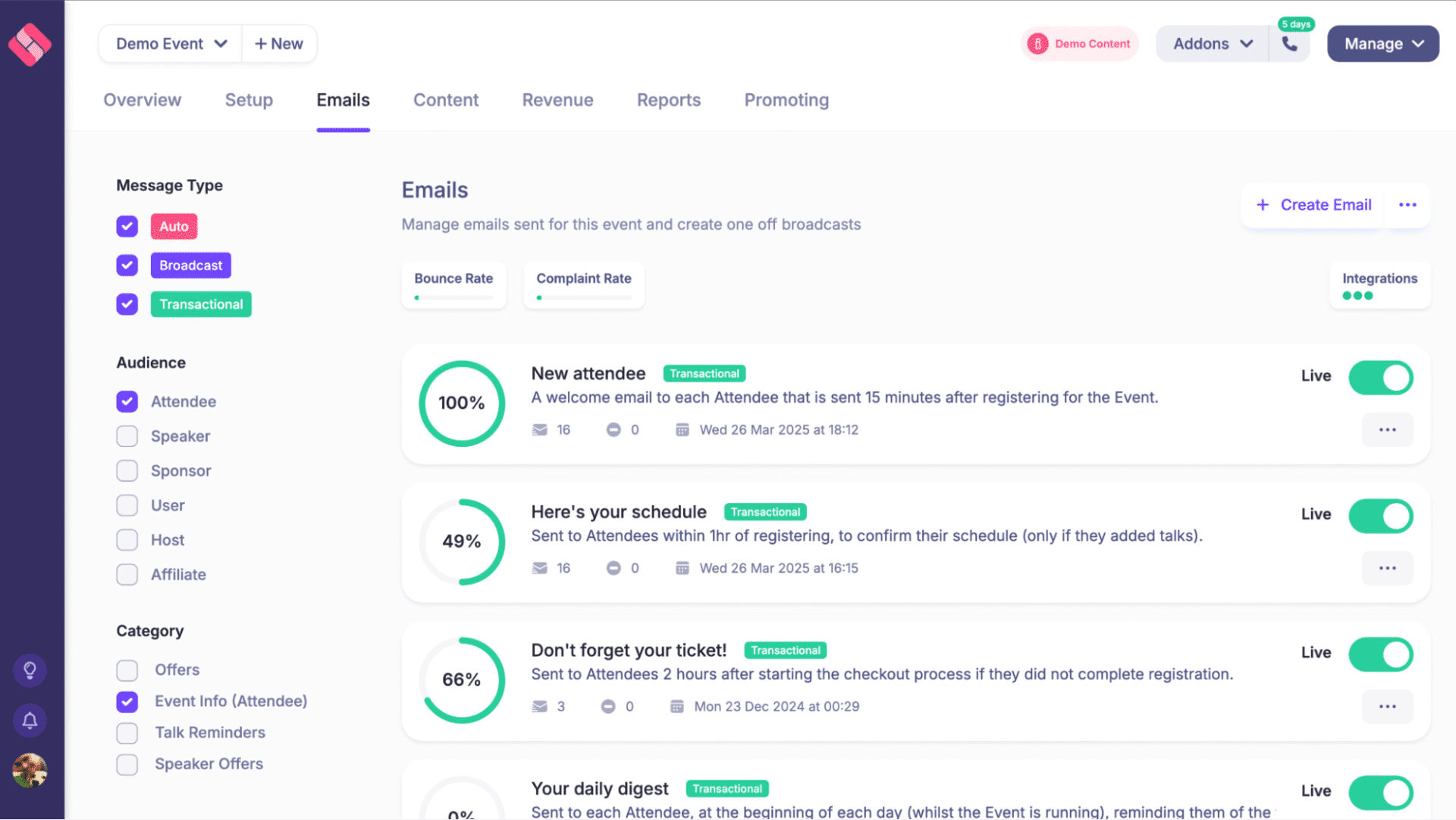 Track email campaigns