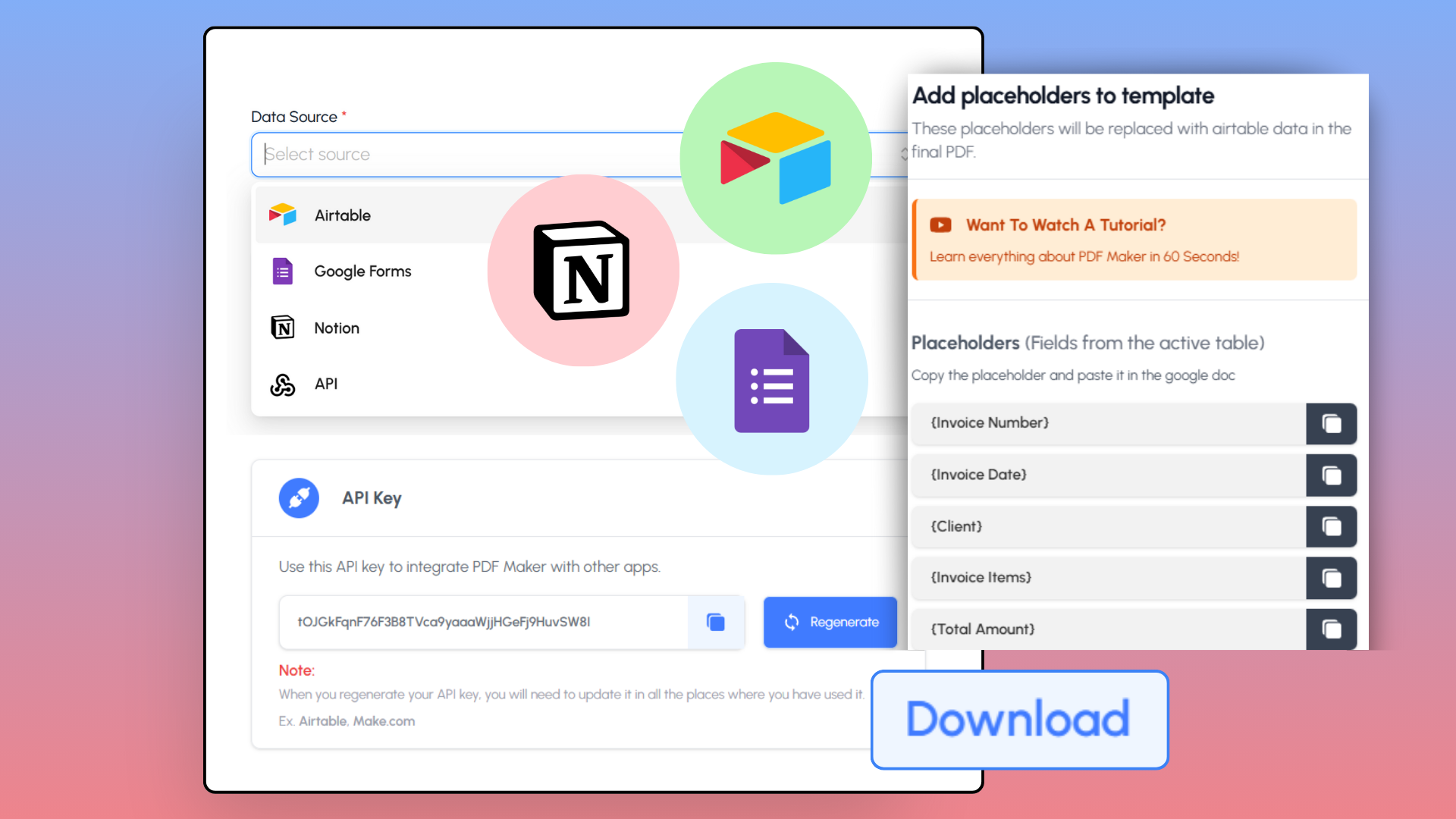 Công cụ no-code tự động để chuyển đổi dữ liệu thành PDF chuyên nghiệp